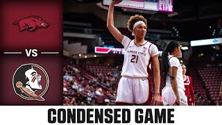 Arkansas vs Florida State Condensed Game  202324 ACC Women’s Basketball [upl. by Yssirk484]