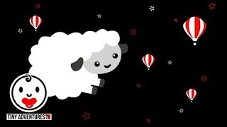 Baby Sensory  Black White Red Animation  Sleepy Time Sleepy Sheep Put newborn to sleep [upl. by Hum]