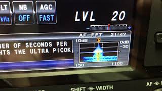 Yaesu FTDX3000  CW Decode Function [upl. by Barbee]