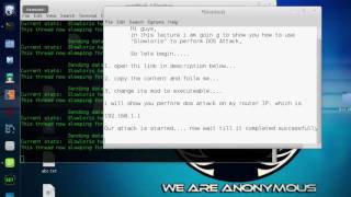 How to Perform Dos Attack Slowloris kali linux [upl. by Silsbye116]