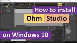 How to install Ohm Studio on Windows 10 [upl. by Annehs68]