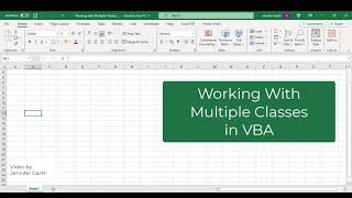 Working with Multiple Classes in VBA [upl. by Allekim412]