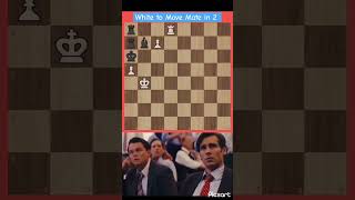 White to Move Mate in Two chesspuzzle chess chessgenius chessmasters [upl. by Coopersmith760]