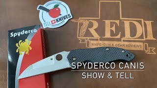 Show amp TELL 13  Spyderco Canis Overview [upl. by Ecnesse421]