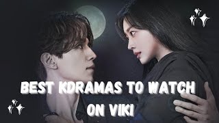 Top 10 best kdramas to watch on viki Part 1best korean dramas available on vikiDrdramatic 💫 [upl. by Auj]