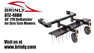 How to Assemble the Brinly DTZ48BH  48” ZTR Dethatcher for Zero Turn Mowers [upl. by Siraf]