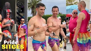 Ready for the Sitges Pride Parade 2024 Walking tour before the biggest event [upl. by Anad]