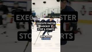 EXECUTE FASTER HOCKEY STOP amp STARTS hockeycoaching hockeycoaching [upl. by Nytram]