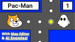 Scratch 30 Tutorial How to Make a PacMan Game Part 1 [upl. by Gahl]