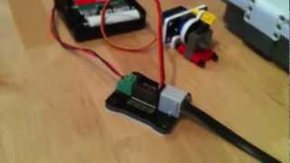 Mindsensors Servo Controller amp Servo Operated Pneumatic Valve Demo [upl. by Htiduy514]