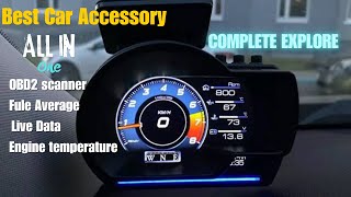 A501 Auto Meter Car HUD Review amp Unboxing  OBD2 Turbo Gauge amp Security Alarm [upl. by Suellen]