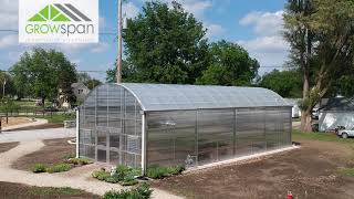 Urban Growing  GrowSpan S1000 Commercial Greenhouse  Cedar Rapids Iowa [upl. by Boycie]