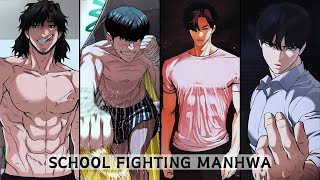 top 12 school life fighting manhwa [upl. by Niriam]