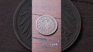 Coin Collecting Germany 1900 1 Pfennig coin collection coinscollection coinage coinhistory [upl. by Edivad]