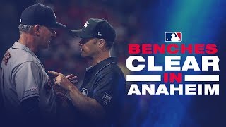 Benches clear in Anaheim between Stros and Angels [upl. by Layne]