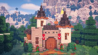 Minecraft  How to Build an Easy and Small Castle [upl. by Sabino]