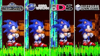 Sonic the Hedgehog 3 1994 Sega Genesis vs Sega Saturn vs NDS vs Gamecube Which One is Better [upl. by Os228]