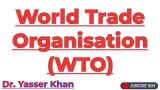 World Trade Organisation  WTO  International Trade  International Economics  Economics  CUET [upl. by Gustavus]