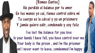 Promise  Romeo Santos ft Usher Lyrics English and Spanish  Translation to English AND to Spanish [upl. by Farmann635]