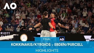 KokkinakisKyrgios v EbdenPurcell Highlights F  Australian Open 2022 [upl. by Aikyt]