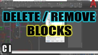 AutoCAD How To Delete a Block from a Drawing  Quick Clean Method  2 Minute Tuesday [upl. by Assenal]