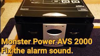 Monster Power Signature Series AVS 2000 Voltage Stabilizer Alarm Noise Fix [upl. by Harshman]