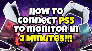 How to CONNECT PS5 to your Monitor EASY NO ADAPTERS [upl. by Tilden]