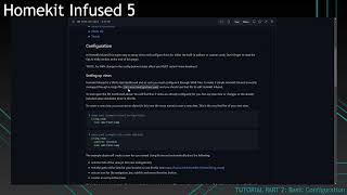 Homekit Infused 5  Part 02  Basic Configuration 2022 [upl. by Dredi]