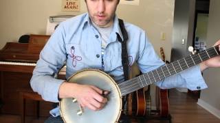 Basic Folk Banjo Fingerpicking Tutorial [upl. by Morocco]