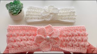 Diadema fácil tejida a crochet PATRÓN DE CROCHET [upl. by Roeser]