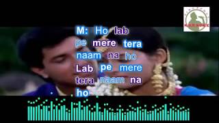 MERA SANAM SABSE hindi karaoke for Male singers with lyrics [upl. by Einafets]