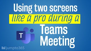 How to present in Microsoft Teams meetings with two monitors [upl. by Alyose686]