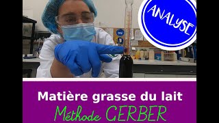 Analyse du lait par la méthode GERBER [upl. by Mariellen]