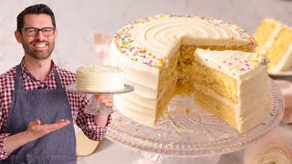 The Most AMAZING Vanilla Cake Recipe [upl. by Htaek]