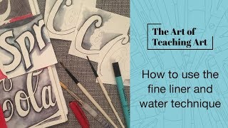 How to use the fine liner and water technique [upl. by Adiehsar880]