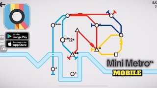 Mini Metro  Apple Arcade  Android Ios  Gameplay [upl. by Eilhsa698]