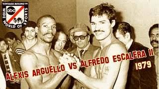 Alexis Arguello vs Alfredo Escalera 2 ABC 1080p 60fps 1979 [upl. by Ramo]