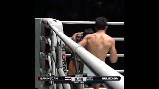 Putting on a SHOW 👏 Akif Guluzada styles on Samingdam for the firstround TKO [upl. by Luby939]