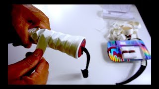 HOW TO WRAP THE OVERGRIP ON YOUR PADEL RACKET  Padelbat [upl. by Annohsal723]