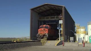 BNSFs respray facility in Pasco Wash [upl. by Vania]