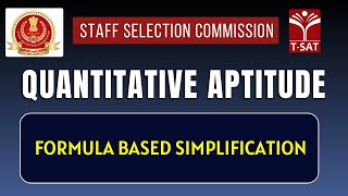 SSC CGL  Quantitative Aptitude  Formula Based Simplification  TSAT [upl. by Keviv]