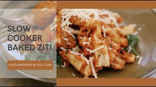 Slow Cooker Baked Ziti with Meatballs [upl. by Daphne965]