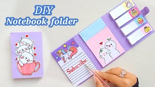 DIY NOTEBOOK FOLDER Organizer  Back to SCHOOL how to make folder organizer  Diy organizer  DIY [upl. by Robinett]