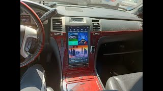 How to install AuCAR 13 6 INCH Tesla style screen head unit for the cadillac Escalade 20072014 [upl. by Nrublim]