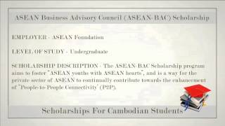 Scholarships for Cambodian Students [upl. by Post714]