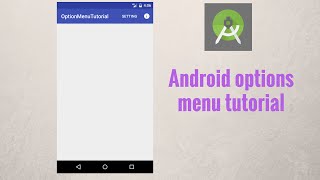 Android options menu tutorial [upl. by Nylanaj]