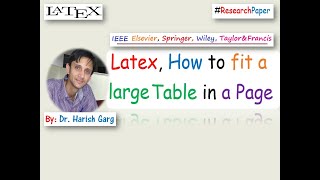 Latex Help  How to fit a Long Table on a Page [upl. by Dollar]