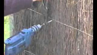 quotOFFSETquot METHOD BRUSHWOOD FENCE PANEL INSTALLATION  AUSBRUSH PANELS [upl. by Orravan560]