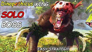 UPDATED Lost Island BOSS FIGHT  EASY Solo  ALPHA Dinopithecus KING [upl. by Ellesor]