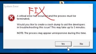 Leauge Of Legends System Error Crash Dump FIX [upl. by Teerell739]